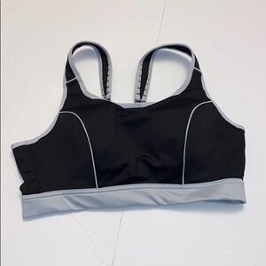 Fullbeauty Sport Bra Wireless Black & Gray 38C